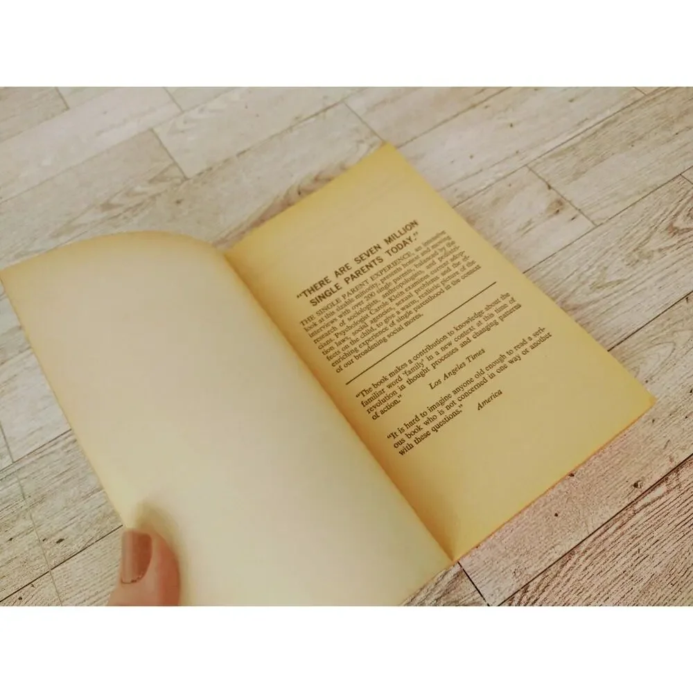 The Single Parent Experience by Carole Klein (1973, Paperback)‎